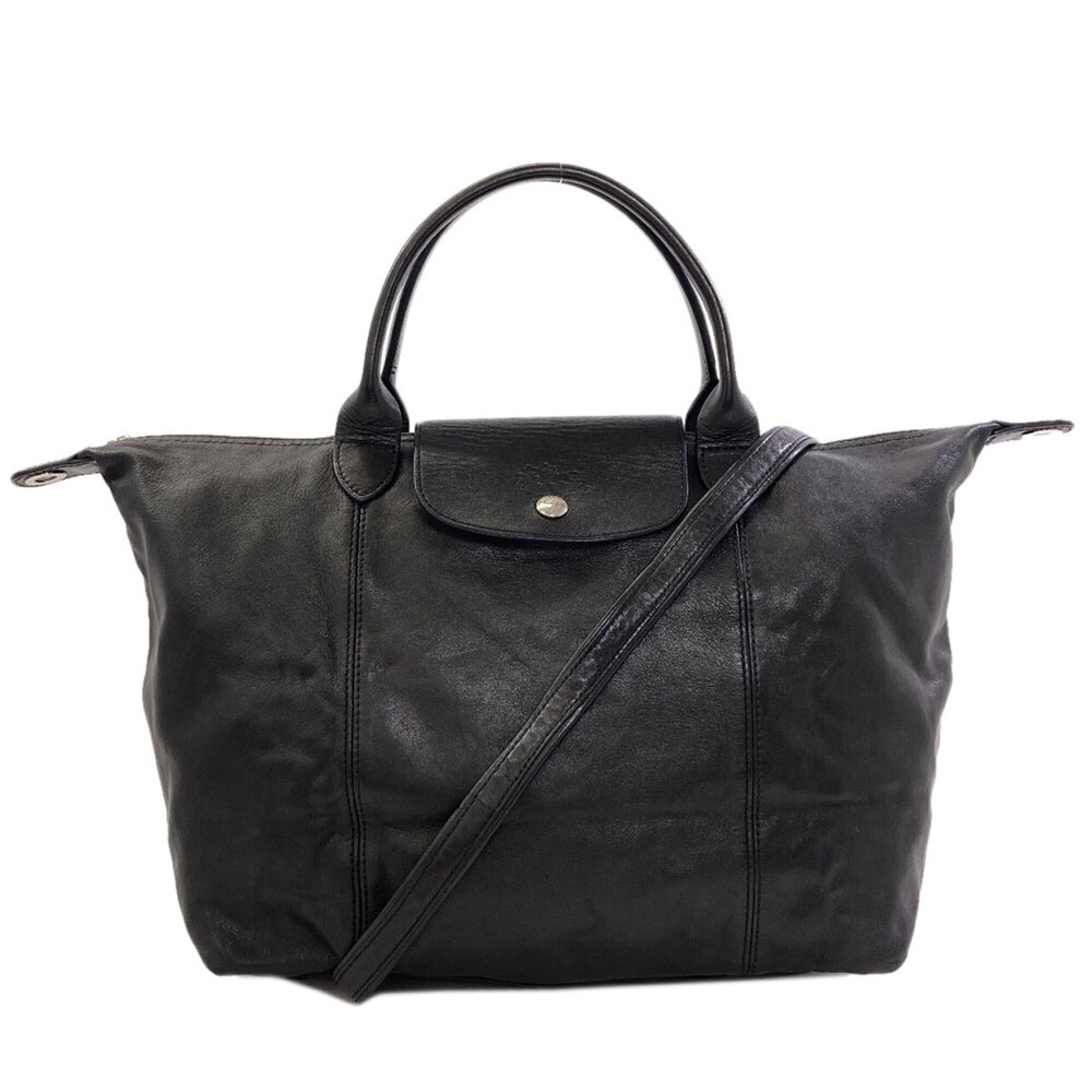 Longchamp Le Pliage Cuir 2-Way Leather Handbag for Women